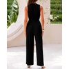 image:imageBTFBM Summer Outfits For Women 2026 Ribbed Sleeveless Tank Tops Wide Leg Pants 2 Piece Sets Lounge Set ClothingBlack