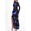image:imageBTFBM Womens Maxi Dresses Fall 2026 Cocktail Dress  Long SleeveBodyconFloral Wedding Guest DressesConcert OutfitsFloral Black Blue