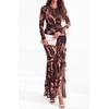image:imageBTFBM Womens Maxi Dresses Fall 2026 Cocktail Dress  Long SleeveBodyconFloral Wedding Guest DressesConcert OutfitsFloral Coffee