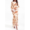 image:imageBTFBM Womens Maxi Dresses Fall 2026 Cocktail Dress  Long SleeveBodyconFloral Wedding Guest DressesConcert OutfitsFloral Khaki