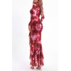image:imageBTFBM Womens Maxi Dresses Fall 2026 Cocktail Dress  Long SleeveBodyconFloral Wedding Guest DressesConcert OutfitsFloral Wine Red