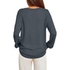 image:imageBTFBM Womens Long Sleeve Sweaters Crew Neck Basic Tops  Business Casual TopLightweight Knit Pullover SweaterBasic Travel OutfitsLadies ShirtsFall Fashion Winter Layer ClothesDark Gray