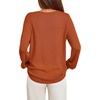 image:imageBTFBM Womens Long Sleeve Sweaters Crew Neck Basic Tops  Business Casual TopLightweight Knit Pullover SweaterBasic Travel OutfitsLadies ShirtsFall Fashion Winter Layer ClothesCaramel