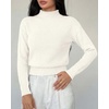 image:imageBTFBM Womens Long Sleeve Sweaters Mock Neck Tops  Lightweight Knit Pullover SweaterBasic Classic Daily Wear 2026 Fall FashionWinter Layer ClothesBusiness Casual OutfitsWhite