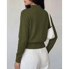 image:imageBTFBM Womens Long Sleeve Sweaters Mock Neck Tops  Lightweight Knit Pullover SweaterBasic Classic Daily Wear 2026 Fall FashionWinter Layer ClothesBusiness Casual OutfitsArmy Green