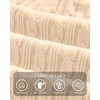 image:imageBTFBM Womens Sweaters Cable Knit V Neck Long Sleeve Tops  Lightweight Ribbed Fitted PulloverY2K Going Out TopBasic Tunic Daily Wear Fall 2026Dressy Work Business Casual OutfitsBeige
