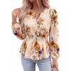 Floral Beige Orange