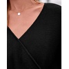 image:imageBTFBM Wrap Cross Ribbed Knit Cropped Sweaters for Women 2026  V Neck Cozy Sweater With Safe SnapLong Sleeve Fall Clothes Winter ClothingHoliday Outfits Christmas Thanksgiving HalloweenBlack