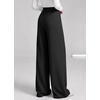 image:imageBTFBM Wide Leg Dress Pants Women Business Casual Outfits  Elastic High Waisted Palazzo Pants Button Zip Up Closure Pleated Office Work Trousers With Pockets Fall Fashion 2026Black