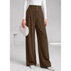 image:imageBTFBM Wide Leg Dress Pants Women Business Casual Outfits  Elastic High Waisted Palazzo Pants Button Zip Up Closure Pleated Office Work Trousers With Pockets Fall Fashion 2026Brown