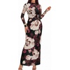 image:imageBTFBM Cocktail Dresses for Women Fall Fashion 2026Floral Black Apricot