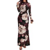 image:imageBTFBM Cocktail Dresses for Women Fall Fashion 2026Floral Black Apricot