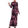 image:imageBTFBM Cocktail Dresses for Women Fall Fashion 2026Floral Black Pink
