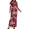 image:imageBTFBM Cocktail Dresses for Women Fall Fashion 2026Floral Burgundy White