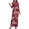 image:imageBTFBM Cocktail Dresses for Women Fall Fashion 2026Floral Burgundy White