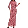 image:imageBTFBM Cocktail Dresses for Women Fall Fashion 2026Floral Pink Red
