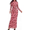 image:imageBTFBM Cocktail Dresses for Women Fall Fashion 2026Floral Pink Red