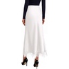 image:imageBTFBM Lace Trim Satin Skirts for Women ElegantWhite