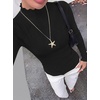 image:imageBTFBM Long Sleeve T Shirts for Women Ruffle Mock Neck TopsBlack