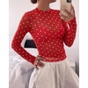 image:imageBTFBM Polka Dot Top Long Sleeve Shirts for WomenPolka Dot Red White