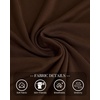 image:imageBTFBM Ribbed Long Sleeve Shirts for Women Fitted UnderscrubCoffee