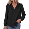 image:imageBTFBM Satin Blouses for Women Dressy Casual Button Down ShirtsBlack