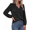 image:imageBTFBM Satin Blouses for Women Dressy Casual Button Down ShirtsBlack