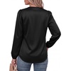 image:imageBTFBM Satin Blouses for Women Dressy Casual Button Down ShirtsBlack