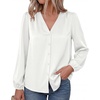 image:imageBTFBM Satin Blouses for Women Dressy Casual Button Down ShirtsWhite