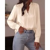 image:imageBTFBM Satin Blouses for Women Dressy CasualBeige