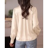 image:imageBTFBM Satin Blouses for Women Dressy CasualBeige