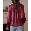 image:imageBTFBM Satin Blouses for Women Dressy CasualBurgundy