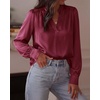 image:imageBTFBM Satin Blouses for Women Dressy CasualBurgundy