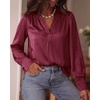 image:imageBTFBM Satin Blouses for Women Dressy CasualBurgundy