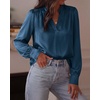 image:imageBTFBM Satin Blouses for Women Dressy CasualDark Blue