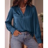image:imageBTFBM Satin Blouses for Women Dressy CasualDark Blue