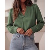 image:imageBTFBM Satin Blouses for Women Dressy CasualDark Green