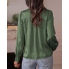image:imageBTFBM Satin Blouses for Women Dressy CasualDark Green