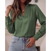 image:imageBTFBM Satin Blouses for Women Dressy CasualDark Green