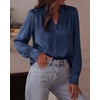 image:imageBTFBM Satin Blouses for Women Dressy CasualNavy