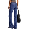 image:imageBTFBM Straight Leg Jeans for Women Stretchy Curve Appeal PantsDark Blue