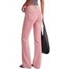 image:imageBTFBM Straight Leg Jeans for Women Stretchy Curve Appeal PantsPink