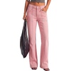 image:imageBTFBM Straight Leg Jeans for Women Stretchy Curve Appeal PantsPink