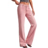 image:imageBTFBM Straight Leg Jeans for Women Stretchy Curve Appeal PantsPink