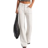 image:imageBTFBM Straight Leg Jeans for Women Stretchy Curve Appeal PantsWhite