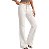 image:imageBTFBM Straight Leg Jeans for Women Stretchy Curve Appeal PantsWhite