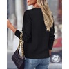 image:imageBTFBM V Neck Sweaters for Women Fall Clothes 2026Black