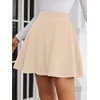 image:imageBTFBM Women Basic Versatile Mini Skirt with Shorts UnderneathApricot