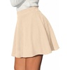 image:imageBTFBM Women Basic Versatile Mini Skirt with Shorts UnderneathApricot