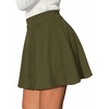 image:imageBTFBM Women Basic Versatile Mini Skirt with Shorts UnderneathArmy Green